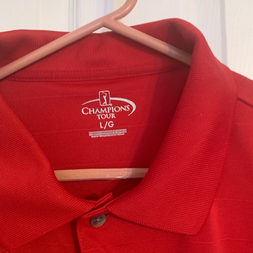 Three -3 mens large polos. All in excellent condition.